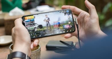 person playing PUBG mobile